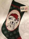 Linda Picken Dalmation Christmas Stocking - Manual Woodworkers Made Usa!!!. Fixed Price $10.99.