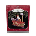 Hallmark Keepsake Cruising Into Christmas Ornament 1998 Metal With Box. Fixed Price $22.77.