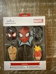 Hallmark Marvel Mini Spiderman Tree Topper & 4 Superheroes Ornaments New Sealed. Fixed Price $10.99.