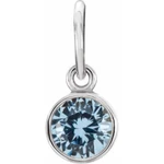 Authentic 925 Sterling Silver 4MM Aquamarine Cz Birthstone Bracelet Charm. Fixed Price $115.00.