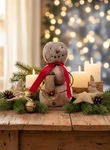 Primitive Farmhouse Christmas Rustic 11 Herbery Snowman Wire Arms Top Hat. Fixed Price $30.00.