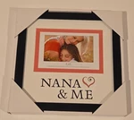 Nib St. Nicholas Square Nana & Me" 4X6" Photo Picture Frame Black / Pink. Fixed Price $7.95.