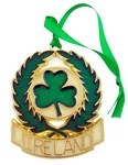 Ireland Ornament Irish Shamrock Wreath Christmas Decoration. Fixed Price $16.38.