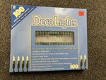 Christmas Lights 100 Super Bright Clear Bulbs Green Cord Darice Steady /flashing. Fixed Price $20.00.