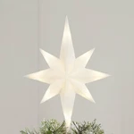 Light-up Frosted Led Star Of Bethlehem Christmas Tree Topper 14" Holiday White. Fixed Price $24.97.