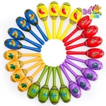 Joyin 24 Mini Wooden Maracas 6 Designs Noisemaker For Mexican Fiesta,.... Fixed Price $48.77.