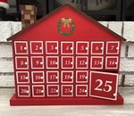 Advent Calendar Standing Wooden House 25 Countdown For Christmas Gifts. Fixed Price $27.77.