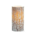 Nip- Inglow Real Wax Flameless Led 3" 6" Snow Pillar Candle. Fixed Price $20.00.