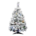 Vickerman 36" Alaskan Artificial Christmas Tree With Multi-color Led In White. Fixed Price $79.99.