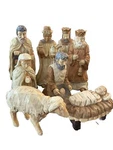 Autom Christmas 8-PC Nativity Figurines Hand Painted Resin Manger Scene Catholic. Fixed Price $23.41.
