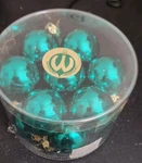 14 Whitehurst Imports Shiny Glass Ball Green Christmas Tree Ornaments 1.5". Fixed Price $12.59.