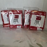 Qty 4-SEASONAL Goods Christmas House Red Santa Hat Chair Cover Decor. Fixed Price $10.00.