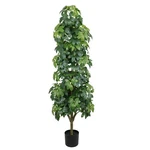 6FT Artificial Tree Realistic Faux For Indoor And Outdoor Decoration. Fixed Price $89.99.