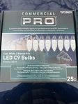 New Gemmy Commercial Pro 25 Ct C9 Warm White Led Christmas Light Bulbs E17 Base. Fixed Price $26.95.