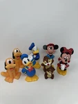 Disney Mickey Mouse & Friends 7PC Rubber Character Lot Minnie Donald. Fixed Price $25.00.