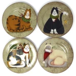 Sakura Fiddlestix Christmas Cats Salad/dessert (discontinued). Fixed Price $69.99.