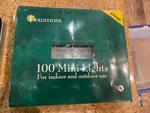 100 Clear Christmas Tree Mini Lights Traditions. Fixed Price $5.99.