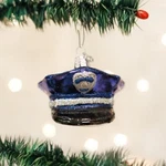 Old World Christmas Officer's Cap Glass Blown Ornaments - Police. Fixed Price $11.99.
