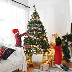 Yescom Christmas Tree Artificial 7FT Green Folded Hinged 1000 Branch Tips Party. Fixed Price $98.90.