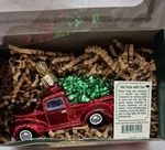 Old World Christmas Truck W/xmas Tree Glass Ornament 46029. Fixed Price $12.45.