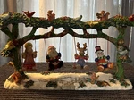 Jaimy Holiday Christmas Figurines On Swing 1995 Made Of Resin. Fixed Price $40.00.