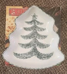 Christmas Tree Candy Dish Stoneware Shaped Guyroc 3918 With Box Alco Oven Safe. Fixed Price $15.85.