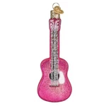 Old World Christmas Glittered Glam Guitar Glass Tree Ornament With Free Box. Fixed Price $19.98.