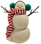 Festive Snowman With Ear Muffs And Scarf/ Christmas Time Fun!! Home Or Classroom. Fixed Price $14.99.