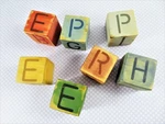 Vintage Handmade Wood Blocks Lot Of 7 Uppercase Letters Painted Each Unique. Fixed Price $13.26.