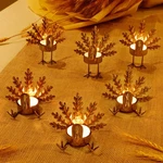 Forup 6 Pack Metal Turkey Tea Light Candle Holders, Thanksgiving Holde.... Fixed Price $29.98.