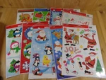 Christmas Window Clings Static One Sheet You Choose. Fixed Price $7.99.