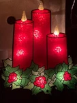 Indoor/outdoor 2015 Impact Innovations Lighted Candles Window Wall Decor Box. Fixed Price $13.96.