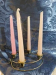 1 X 6.5" Metal Advent Wreath With 8" Candles (roman 6664-4), New. Fixed Price $14.95.