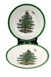 Set Of Spode Christmas Tree 3/4" Salad Bread Dessert Plate S3324 A6 & A7. Fixed Price $22.99.