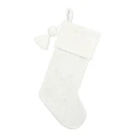 Letter Blank Cable Knit Monogram Stocking St. Nicholas Square Xmas Holiday White. Fixed Price $29.99.