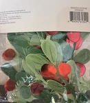 Paper Greenery Garland, Red, Martha Stewart Holly Berry Decoration. Fixed Price $5.00.
