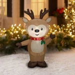 Gemmy 4' Airblown Inflatable Christmas Reindeer. Fixed Price $99.00.