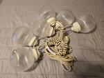 Polymer Awning Rv Patio Party Globe White Clear String Lights Set / 1622-17404. Fixed Price $100.00.