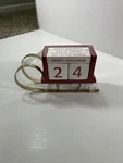Ashland Christmas Santas Sleigh Countdown Decor Wooden Messages 8IN. Fixed Price $20.00.