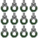 12 Pcs Kitchen Cabinet Wreaths With Ribbon 3.94 Inch Mini Christmas.... Fixed Price $33.17.
