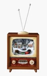 Retro Action Musicals By Roman Lighted Tv Train 5-1/2-INCH. Fixed Price $50.00.