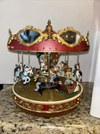 Mr. Christmas Gold Label "marquee Merry Round" Music Carousel With Lights. Fixed Price $65.00.