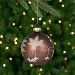 Northlight Set Of White Floral On Gold Glass Ball Christmas Ornaments 4". Fixed Price $25.19.