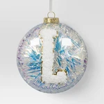 Wondershop Monogram Plastic Tinsel Ball Christmas Ornament New. Fixed Price $8.99.