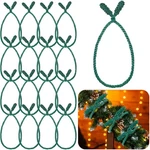 Zhengmy 16 Pcs 20 Inches Christmas Garland Ties Decorative Twist. Fixed Price $23.82.