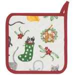 Now Designs Danica Pot Holder Meowy Christmas Red Cat Stockings New. Fixed Price $12.00.