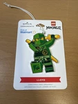 Hallmark Walmart Lego Ninjago Green Lloyd Flat Metal Ornament. Fixed Price $10.99.