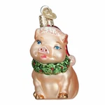 Old World Christmas Glass Blown Ornament, Holly Pig (with Owc Gift Box). Fixed Price $18.70.
