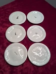 Rae Dunn Celebrate Icon Appetizer Plates Set Of Six (6) Early Dimpled Handmade. Fixed Price $62.99.