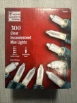 Home Accents Holiday 300 Clear Incandescent Mini String Lights 68 Ft - 806. Fixed Price $15.99.